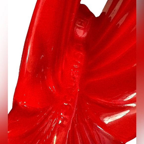 California Pottery Blackened Red Phoenix Sculpture - Picture 10 of 11